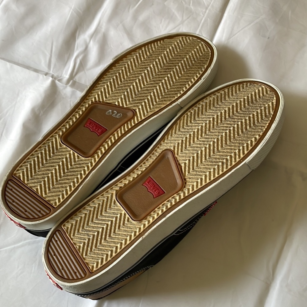 Levi’s men’s black canvas sneakers shoes size 13 BNWT - Picture 5 of 12